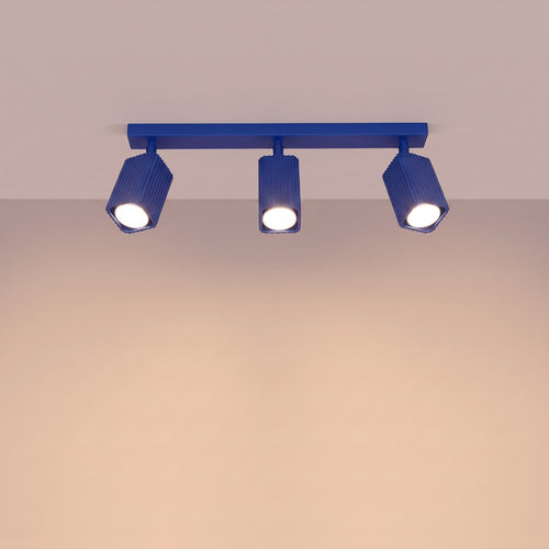 Sollux Lighting Plafondlamp RAYO 3L ultramarijn - 45x6x16,5cm