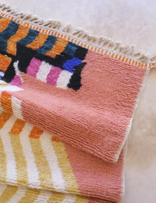 AFK Living vloerkleed Berber - handgemaakt - Wol - 120 cm x 170 cm