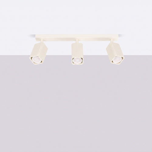 Sollux Lighting Plafondlamp RAYO 3L beige - 45x6x16,5cm