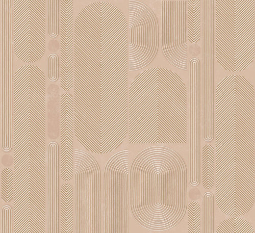 Masureel behang grafisch motief roze - 70 cm x 10.05 m - 631706 - vtwonen shop