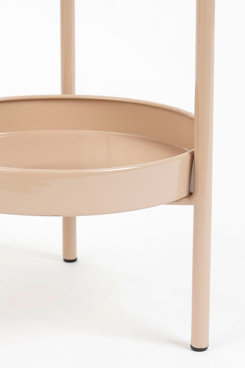 Mica Decorations Colyn Bloempot op Standaard - H60 x Ø19 cm - IJzer - Lichtroze - vtwonen shop