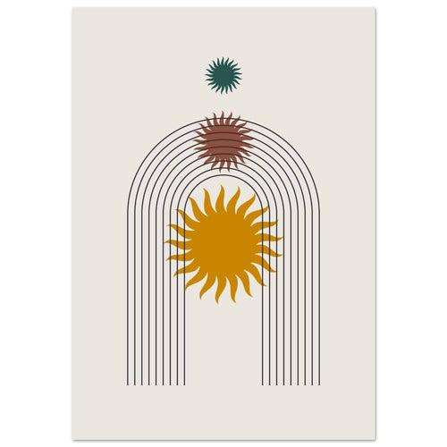 Artfulprints  Boho – Sunny arch   poster 50x70 cm - vtwonen shop