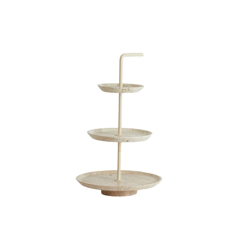 Light & Living etagere Caglio - bruin - Ø24cm