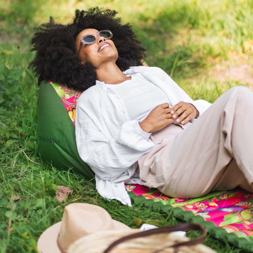 Besarto - Relaxmatras - Plage - Kersenrood Off white - vtwonen shop