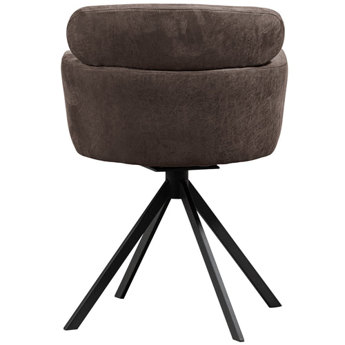 WOOOD eetkamerstoelen Fenne - Leerlook - Zwart- Set van 6 - vtwonen shop