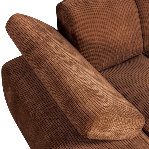 WOOOD chaise longue element links Mojo - Ribstof - Roest Bruin - vtwonen shop