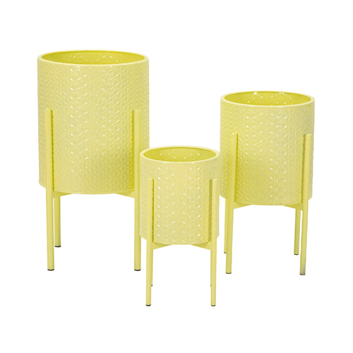 Mauro Ferretti plantenpot - set van 3 - Ø 36x56,5-30x48,5-24x37,7 cm