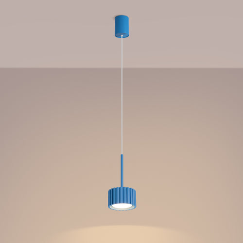 Sollux Lighting Hanglamp AURA 1 azuur Gx53 - 10x10x125cm