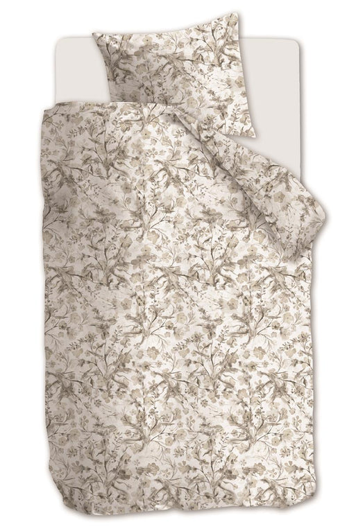 Riviera Maison dekbedovertrek Blushing Blooms - 140x200/220 cm - zand - vtwonen shop