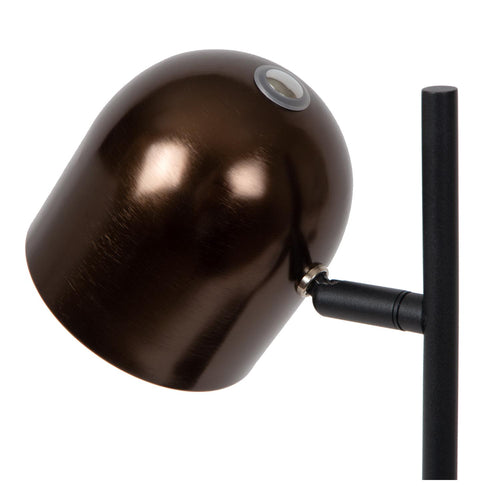 Lucide bureaulamp SKANSKA RECH - Geïntegreerde LED - Koffie