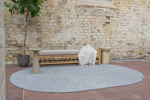 Eva Interior Buitenkleed Dahl Ovaal - Grijs - Dubbelzijdig - 240 x 340 cm