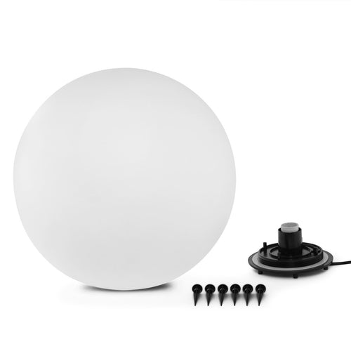 Ylumen buitenlamp Globe - 1 lichts - 30  x 30   cm - wit - vtwonen shop