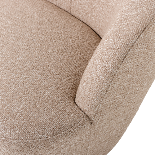 WOOOD draaifauteuil Serra - Melange Stof - Naturel - 68x70x77 - vtwonen shop
