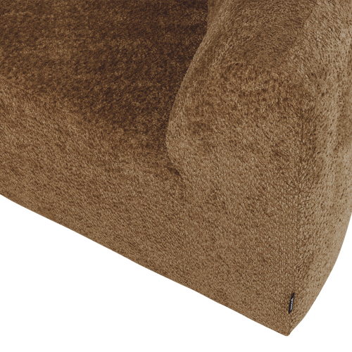 WOOOD hoekelement rond Mojo Base - Wollig - Honinggeel - 74x110x110