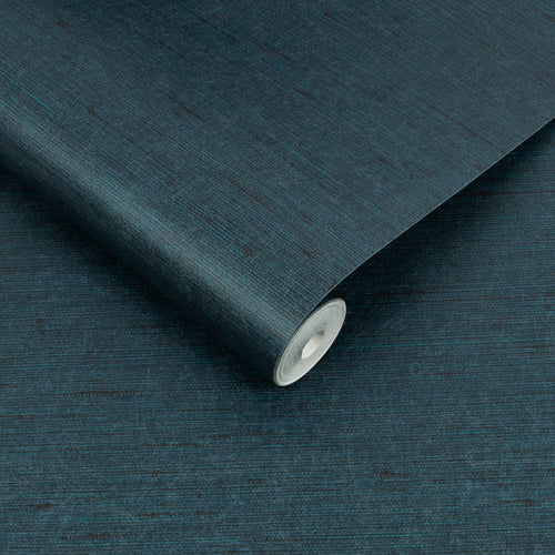 Graham & Brown Vliesbehang - Silk Texture Navy - 10mx52cm - vtwonen shop