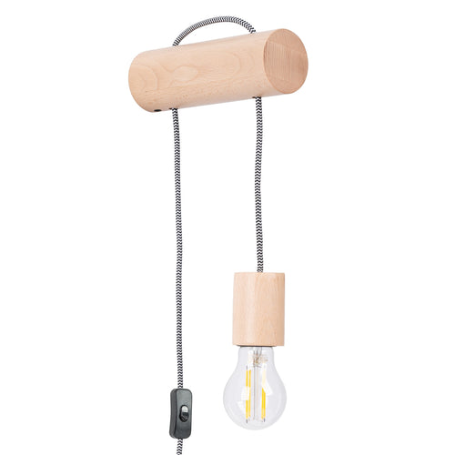 Sollux Lighting Wandlamp NIMBI E27 met schakelaar - 6x19x55cm