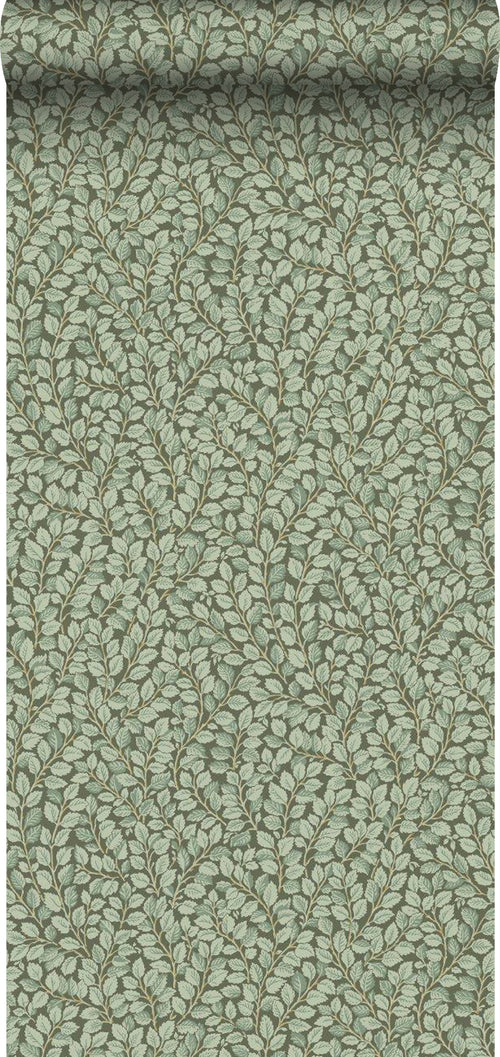 Borastapeter behang bladeren donkergroen - 53 cm x 10.05 m - 660373 - vtwonen shop