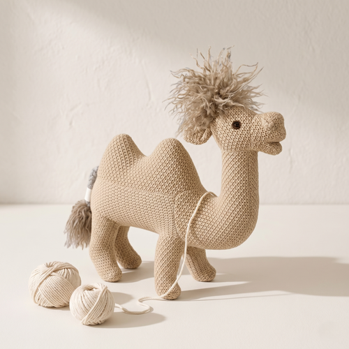 Pintado & Lacado knuffeldier Kameel - beige - 42 cm