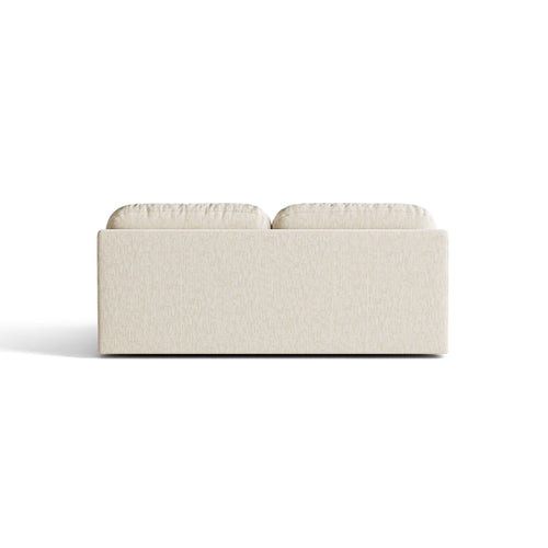 Cosmopolitan Design - Slaapbank met opbergdoos Sophia 3-zits, structurele stof lichtbeige - 110x202x89cm