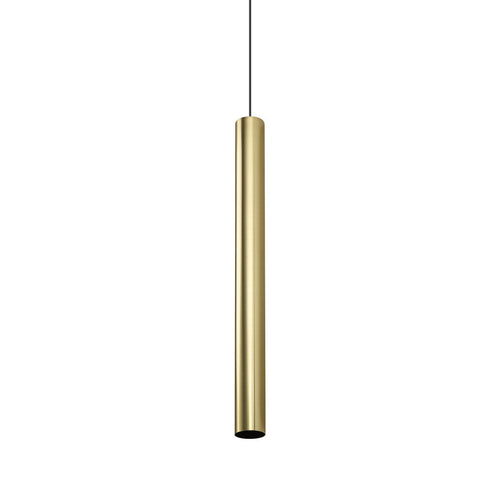 Ideal Lux LOOK 70 cm slanke hanglamp voor plafond, messing, 1x GU10 fitting