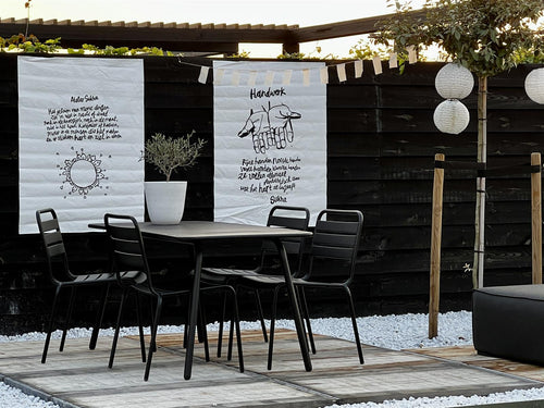 MaximaVida metalen tuinset Max zwart 150 cm - vtwonen shop