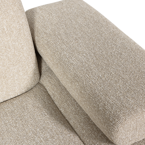 WOOOD 1-zits bank met arm rechts Mojo - Bouclé - Beige - 74x120x97 cm - vtwonen shop