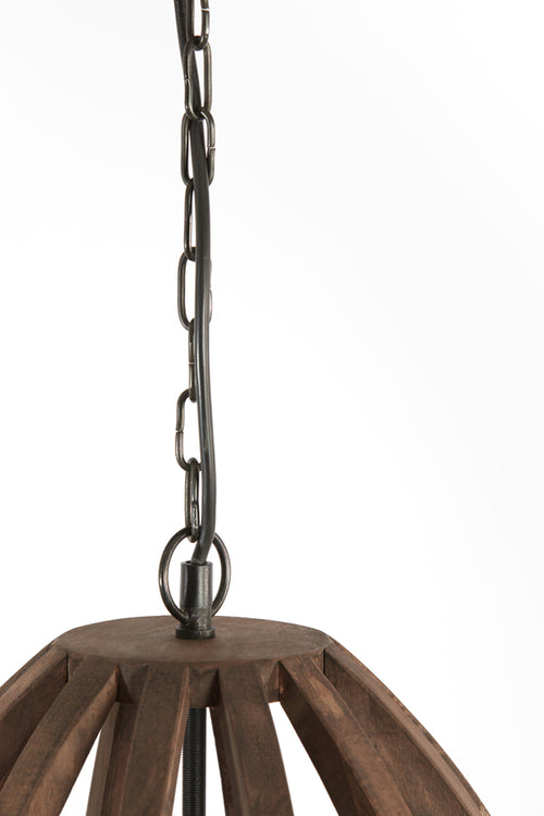 Light & Living hanglamp HARANKA - bruin - Ø38x46cm