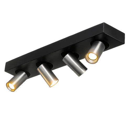 Highlight spot Eliano - 4 lichts - 48  x 12.5   cm - mat chroom - vtwonen shop