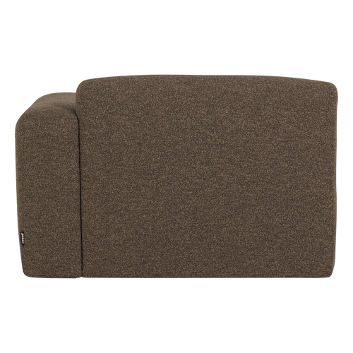 WOOOD chaise longue bank rechts Mojo Base - Bouclé - Bruin - 74x112x162