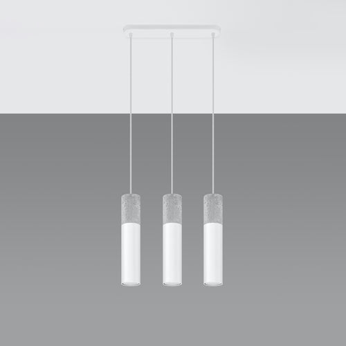Sollux Lighting Hanglamp BORGIO 3L wit - 45x6x90cm