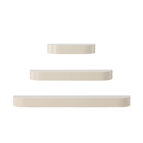 Nest living Sandy Zwevende Wandplanken Beige - Set Van 3 - vtwonen shop