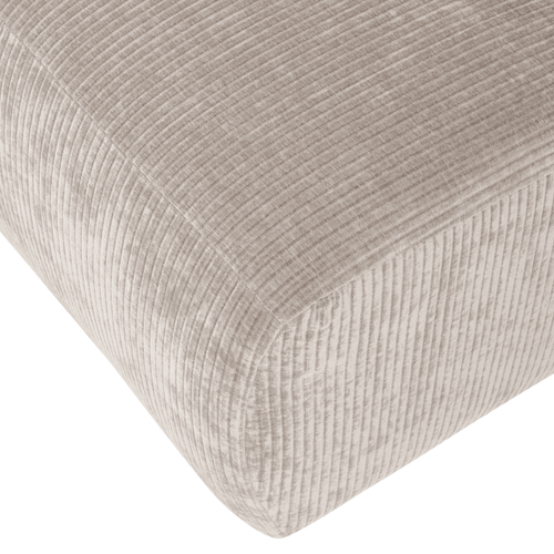 WOOOD 1,5-zits bank arm links Mojo Base - Rib - Ecru - 74x145x97