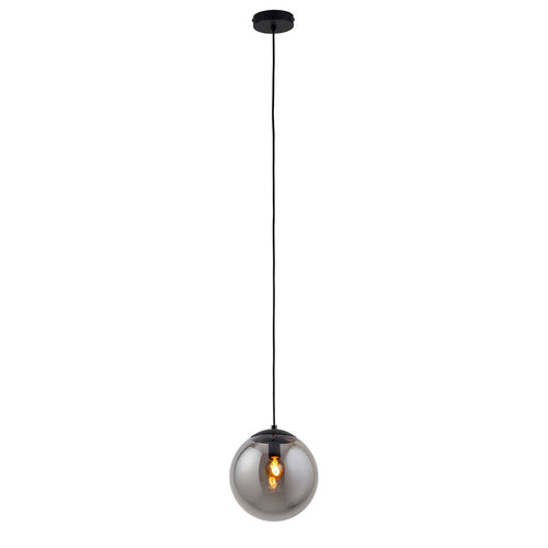 Lighto | Moderne hanglamp zwart met rookglas 20 cm Ø | Evie - vtwonen shop