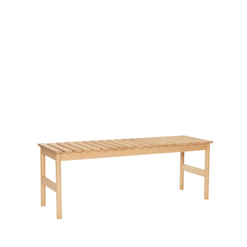 Hübsch bank Row - mdf/okornfineer/eikenhout - 122x40xh45cm