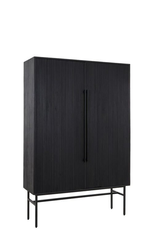 Light & Living kast ABAGE - 120x40x180cm - zwart