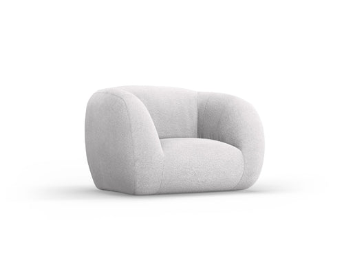 Cosmopolitan Design Fauteuil Essen boucle, lichtgrijs - 95x130x86cm