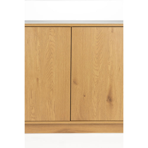 Housecraft Living Almira Dressoir Hoog 180 cm Hout/ Marmerlook Naturel
