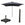 Garden Impressions stokparasol Lotus donker grijs 250x250 cm met 40kg Eureka voet en hoes