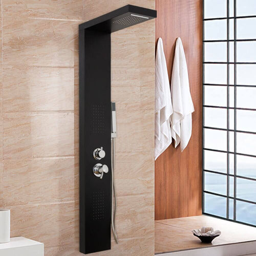 Home Deluxe Douchepaneel CASCATA Zwart