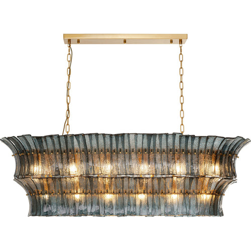 Kare Design Hanglamp Venezia blauw 130cm