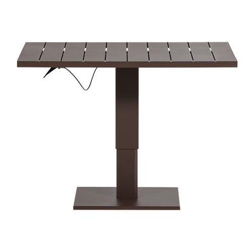 WOOOD tuintafel verstelbaar Tesso - Aluminium - Bruin - 68/45x100x80