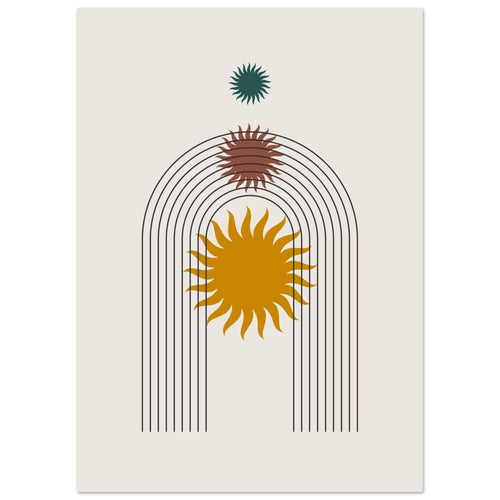 Artfulprints  Boho – Sunny arch   poster 50x70 cm - vtwonen shop