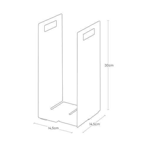 Yamazaki Handdoekenrek (set van 2) - Tower - Wit - vtwonen shop
