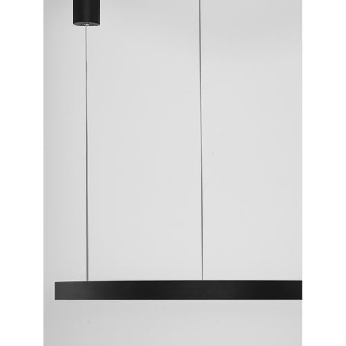 Nova Luce ELOWEN Geïntegreerde LED-hanglamp voor plafond, zandkleurig zwart, Triac dimbaar, 77W, 3326lm, 3000K