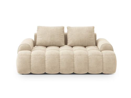 Cosmopolitan Design Bank Linz 2-zits, flueel lichtbeige - 100x175x84cm