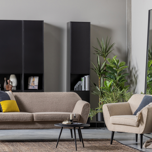 WOOOD fauteuil Rocco - Teddy - Zand - 75x92x81 - vtwonen shop