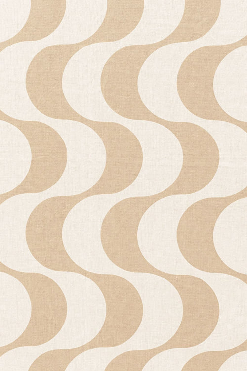 SWIRL - plaid 140x180 cm - golvend motief - Irish Cream - beige