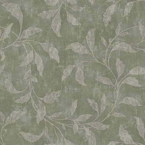 Borastapeter behang bladeren vergrijsd groen - 53 cm x 10.05 m - 660276 - vtwonen shop