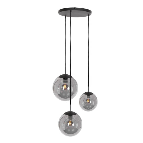 Steinhauer hanglamp bollique - 3 lichts - 40  x 200   cm - zwart - vtwonen shop