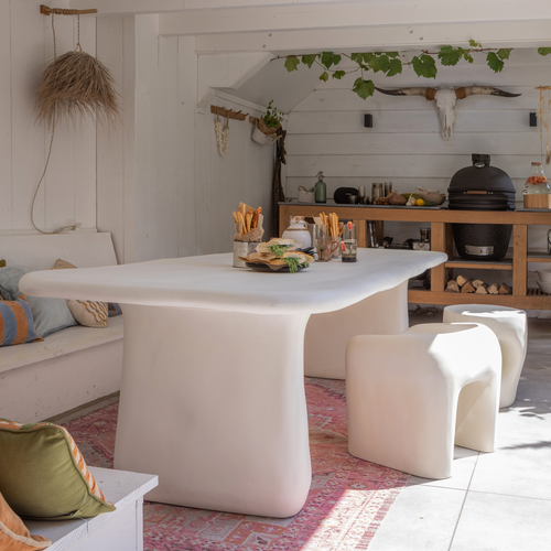 WOOOD kruk tuin Nivo - Polymeer - Naturel - 51x52x50